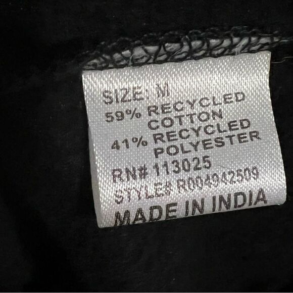 NWT Secret Soul “Do Good” black White Embroidered Logo Tunic Sweatshirt M - Picture 9 of 9